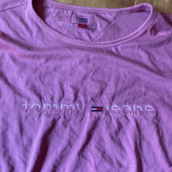 Tommy Jeans vintage style cropped long sleeve size L - Picture 2 of 6